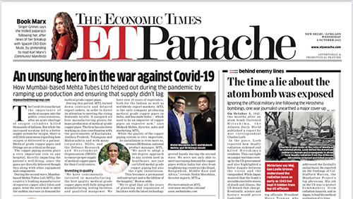 An Unsung Hero in the war against Covid-19 - The Economic Times